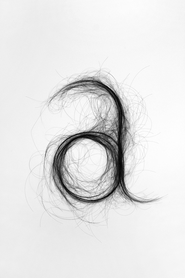 Human Hair Typography Monique Goossens 5