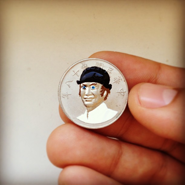 Tale you Lose pop culture characters painted on coins Andre Levy 11