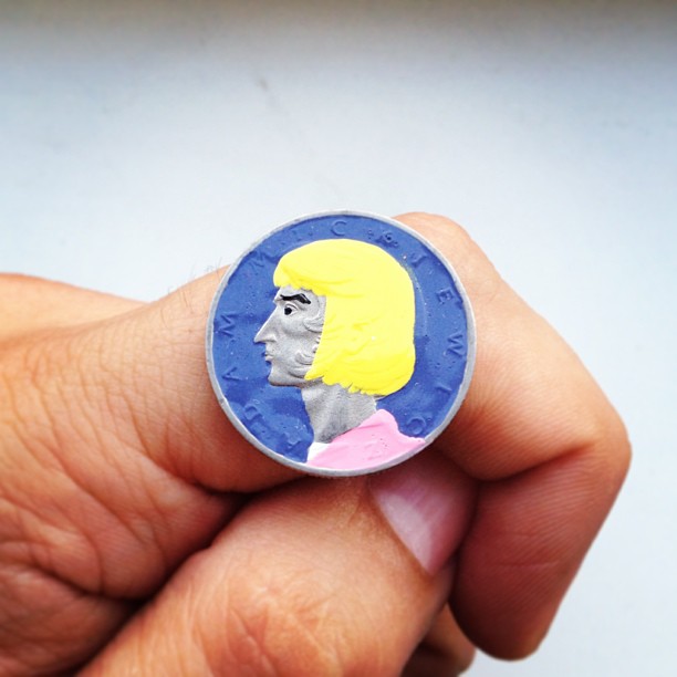 Tale you Lose pop culture characters painted on coins Andre Levy 16