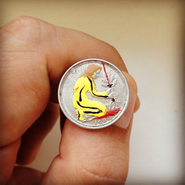 Tale you Lose pop culture characters painted on coins Andre Levy 17
