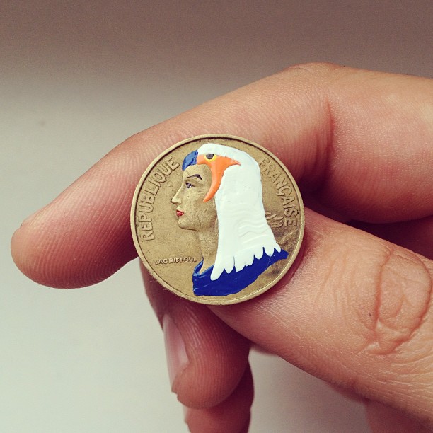 Tale you Lose pop culture characters painted on coins Andre Levy 18