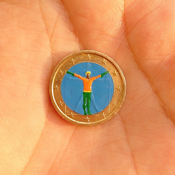 Tale you Lose pop culture characters painted on coins Andre Levy 21