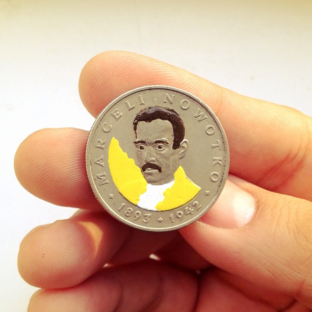 Tale you Lose pop culture characters painted on coins Andre Levy 22