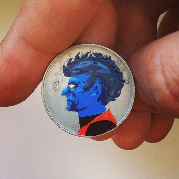 Tale you Lose pop culture characters painted on coins Andre Levy 23