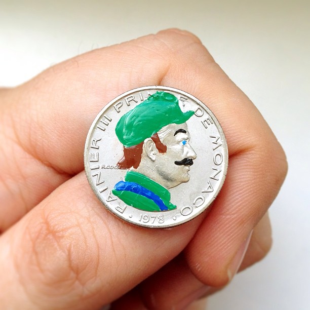 Tale you Lose pop culture characters painted on coins Andre Levy 29