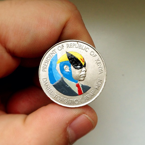 Tale you Lose pop culture characters painted on coins Andre Levy 33