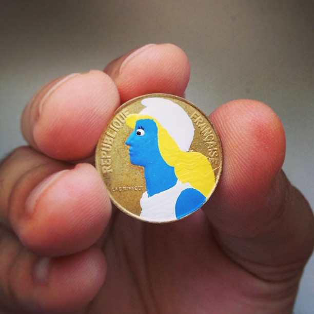 Tale you Lose pop culture characters painted on coins Andre Levy 6