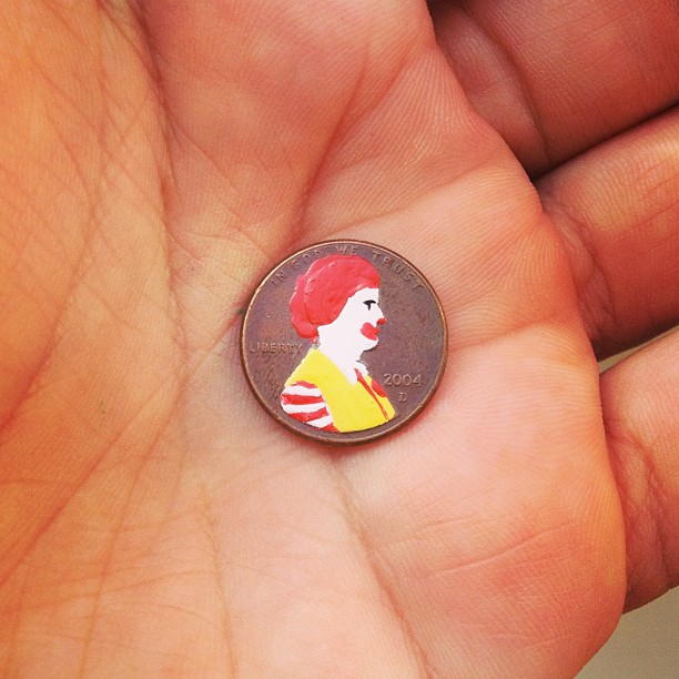 Tale you Lose pop culture characters painted on coins Andre Levy 8