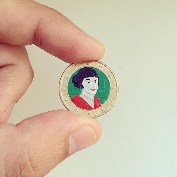 Tale you Lose pop culture characters painted on coins Andre Levy 9