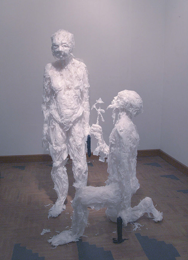 Plastic bag sculptures Khalil Chishtee 10